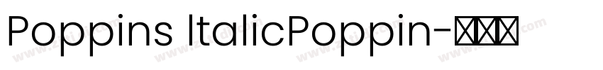 Poppins ltalicPoppin字体转换